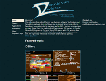 Tablet Screenshot of dennisvanzwieten.com